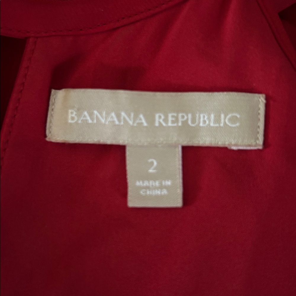 Banana Republic Red Sleeveless Dress (Size 2) - Picture 6 of 6